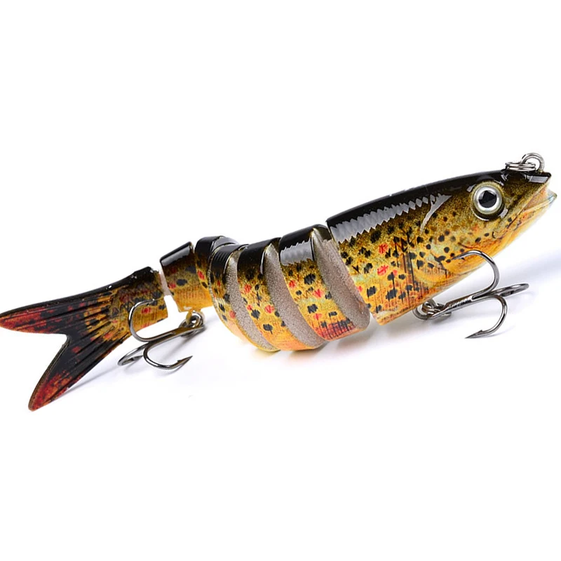  Fishing Lures 13.5cm 19g Multi Jointed Fishing Lures Sinking Swim bait 3D eyes Hard Lure Hard Bait 