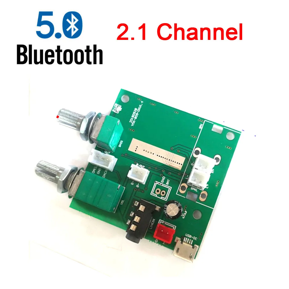 

Bluetooth 5.0 20W 2.1 Channel 3D Stereo Amplifier Audio Digital Subwoofer Amplifier Class D AMP Board 5V