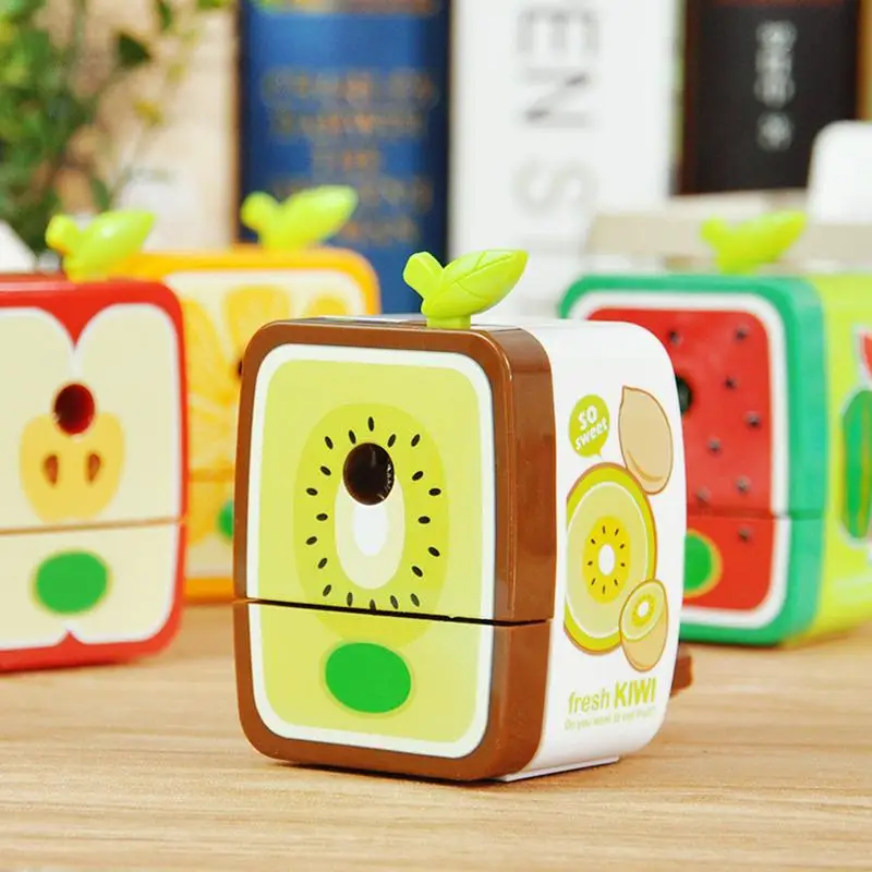 

Fruit Pencil Sharpener Student Office Hand Shake Manual Lovely Pencil Sharpener Smart Durable High Quality Cute Beautiful Sharp