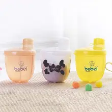 Мультяшная коробка для хранения детского питания, портативный дозатор для молока и порошка, органайзер, кухонное для специй, контейнер для банок, аксессуары