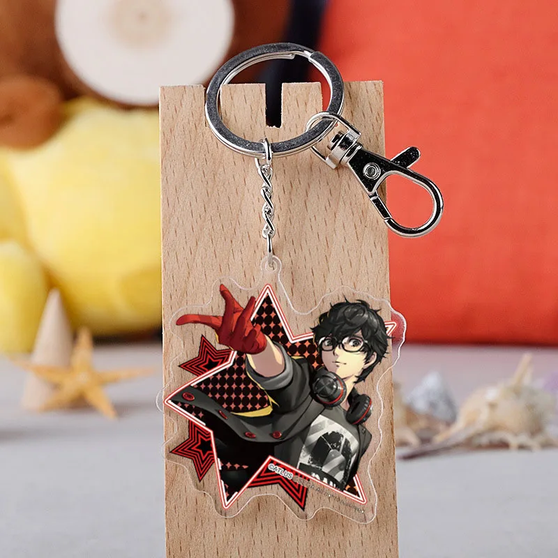 Игровой Persona 5 акриловый брелок с рисунком Джокер Akira Kurusu Автомобильный держатель