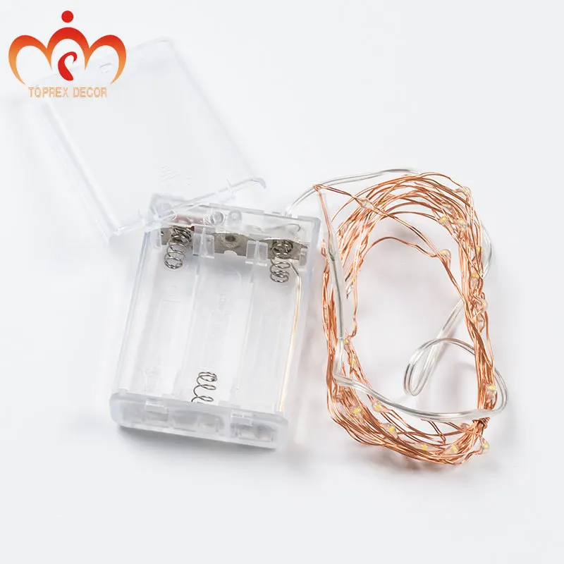 3m/9.8 ft 30 LEDs 3AA battery operated LED copper light string fairy lights home decoration christmas lights wedding light decor