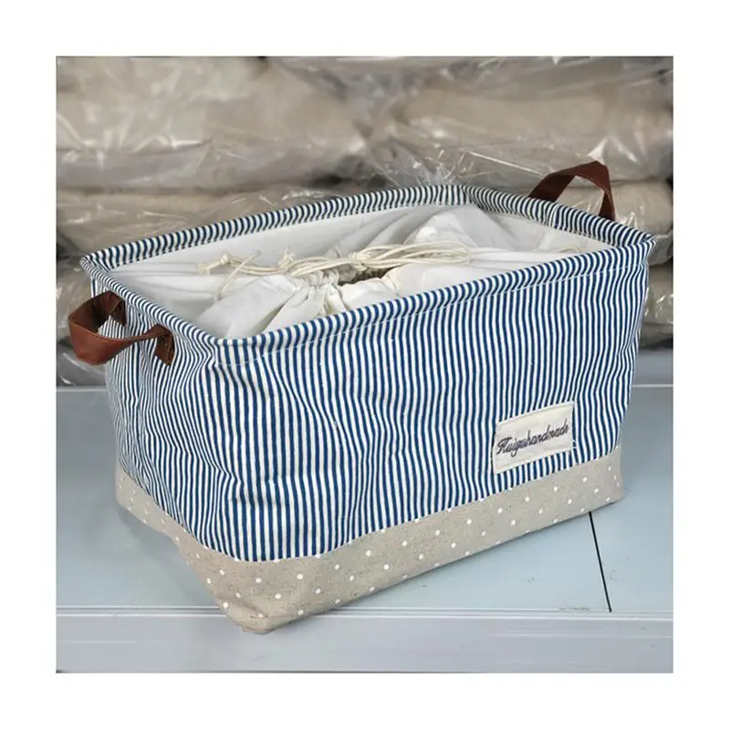 OUNONA صندوق تخزين المنزل الغسيل الملابس لعبة سلة للطي صندوق تخزين منظم المشارب تصميم 38x26x23 cm OUNONA صندوق تخزين المنزل الغسيل الملابس لعبة سلة للطي صندوق تخزين منظم المشارب تصميم 38x26x23 cm