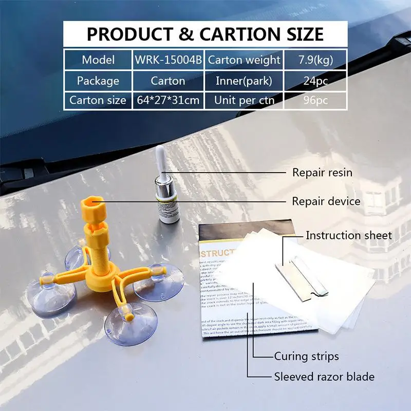 Adeeing Комплект Для Ремонта Лобового стекла с трещинами авто для восстановления трещины ветрового стекла DIY Инструменты Наборы для полировки окон r20