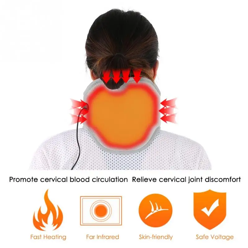 Unisex Far Infrared Heating Neck Massage Neck Pain Relive Health Care