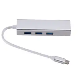 USB-C Тип C USB HUB RJ45 Lan Ethernet адаптер для ноутбука Apple Macbook