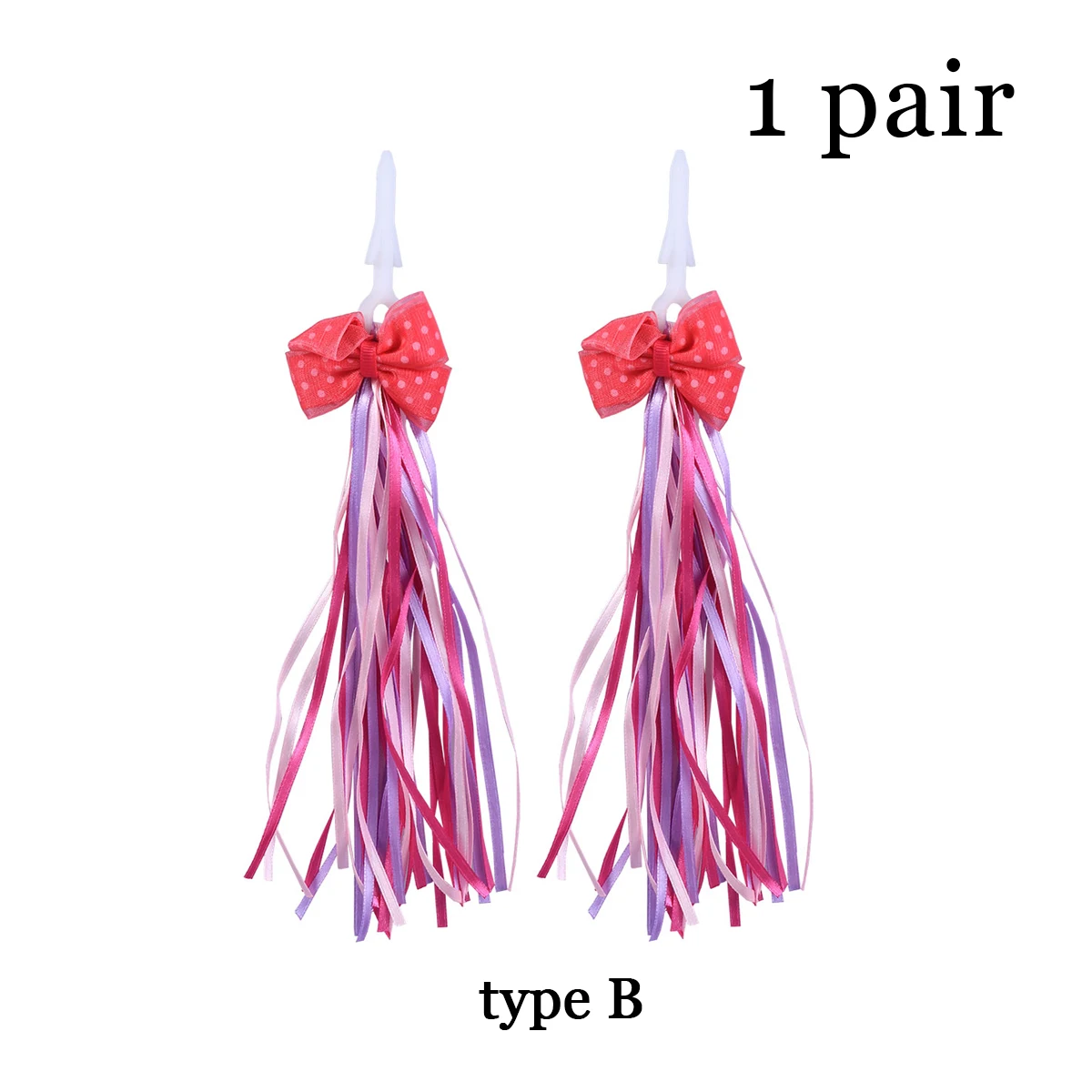 1 Pair Bike Streamers Decorative Bike Ribbons Handlebar Tassels Ribbons Decor