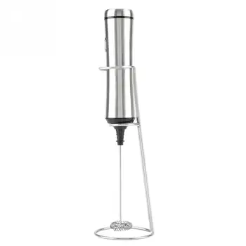 

Hot Electric Milk Frother 2 Whisk Hand Milk Foamer Kitchen Mixer for Cappuccino Coffee Egg Beater Drinks Blender with Stand