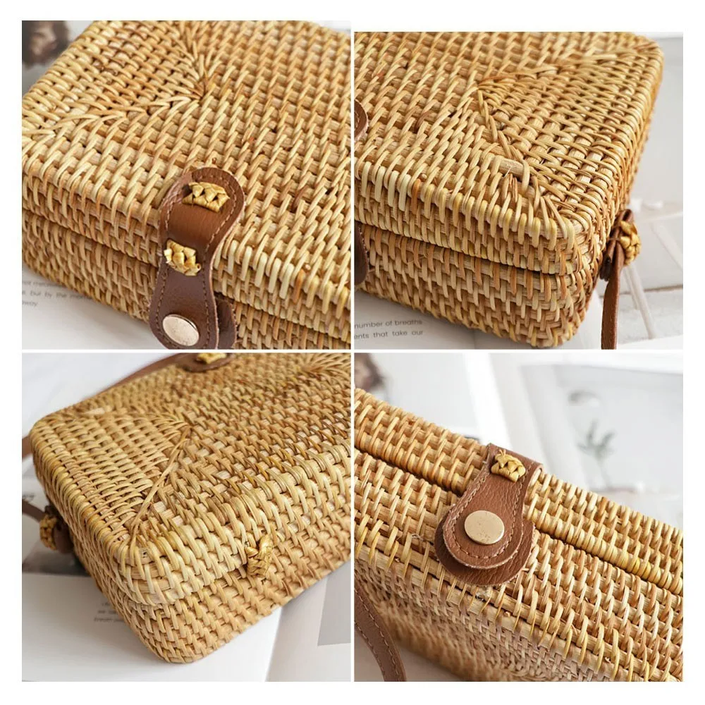 Herald Fashion женские круглые соломенные сумки летняя сумка из ротанга Женская