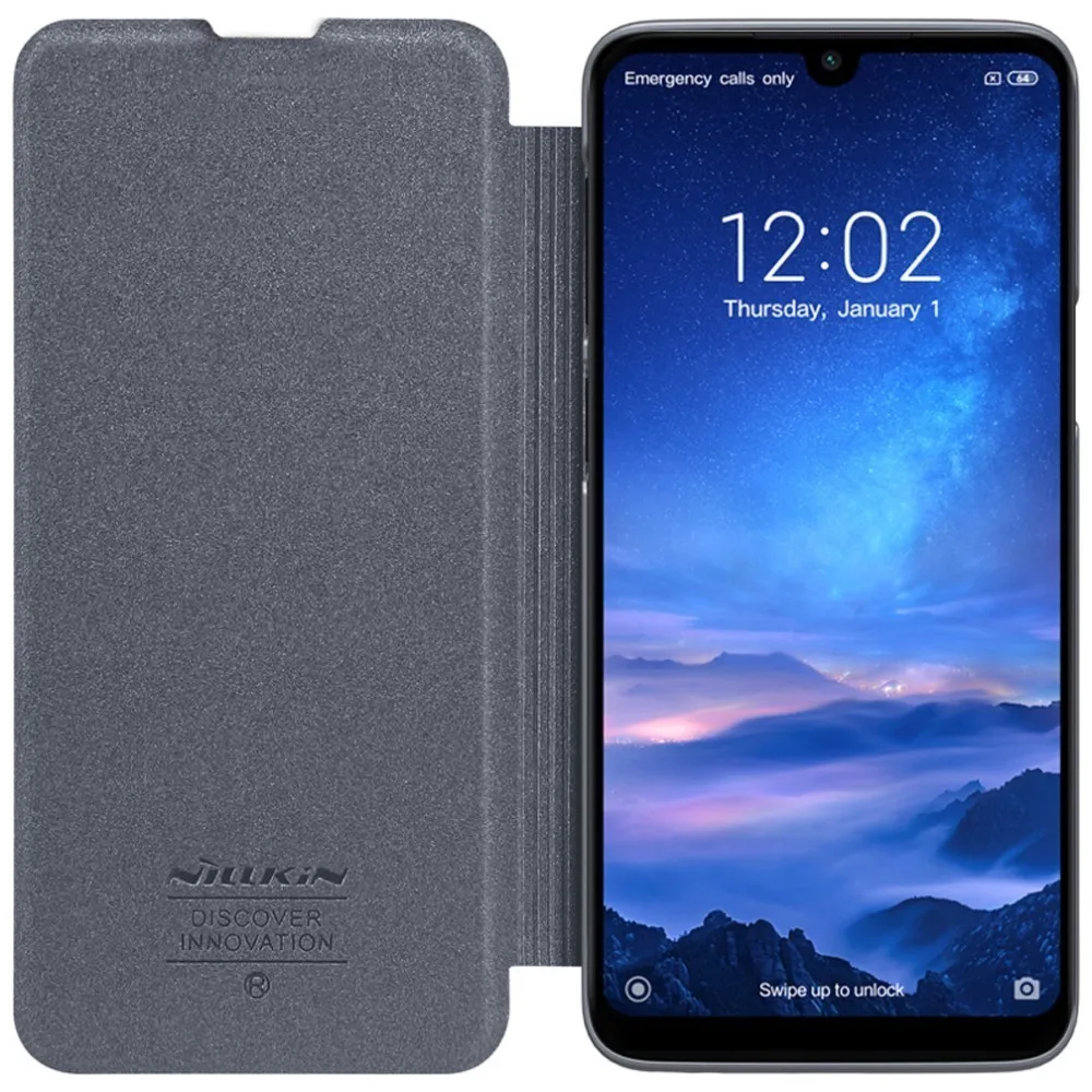 For Xiaomi Redmi 7 Case NILLKIN Sparkle Flip Leather Cover for Y3 Genuine Low key Exquisite Phone Bags|Бамперы| |