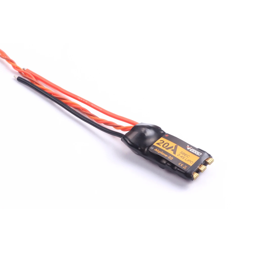 VGOOD 6A /12A/20A/40A/60A/80A/100A 2S 32 битный бесщеточный ESC с 1.5A SBEC для фиксированного крыла