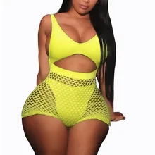 Сетчатый купальник женский цельный купальник с глубоким вырезом купальник с высоким вырезом Монокини однотонный пикантный купальник для плавания бикини купальник женский