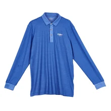 Pgm Golf полосатый костюм Мужская рубашка футболка с длинным рукавом теплая футболка для гольфа Синяя