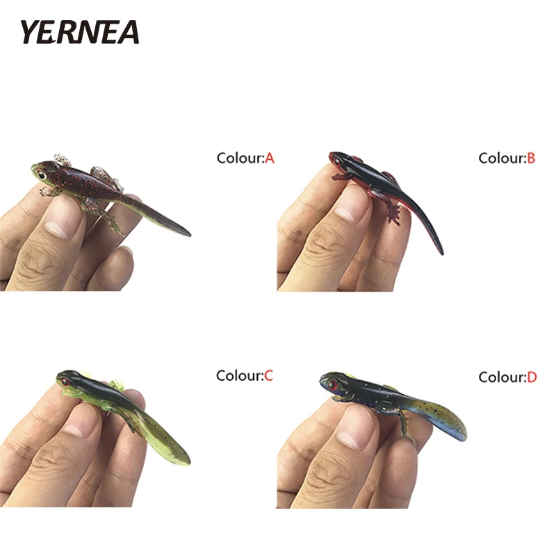 Yernea 1 шт. 3 7g 4 цвета для рыбалки мягкие блесны на удочку рыбный запах Road приманка