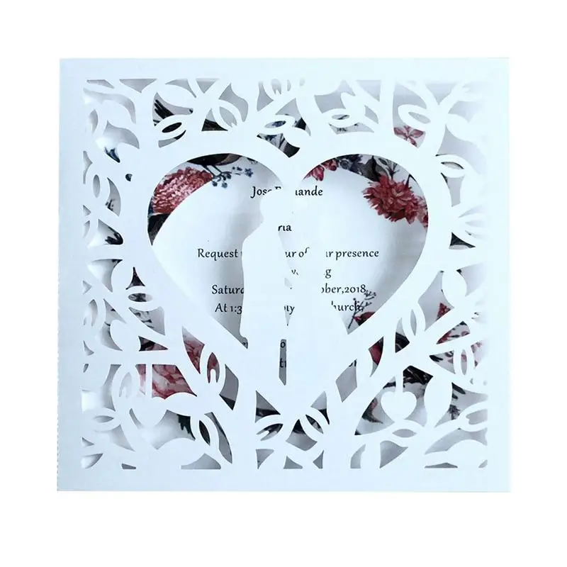  10pcs Bride And Groom Wedding Invitations Cards Greeting Cards Event Party Supplies For Wedding Bir - 32971081629