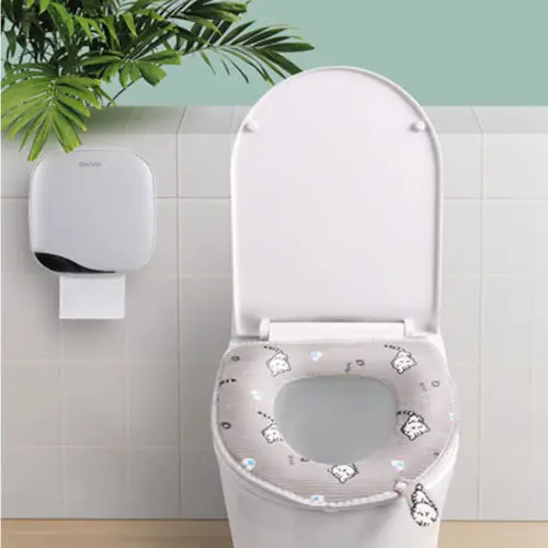 Cute Solid Home Bathroom Toilet Seat Cover Washable Soft Warmer Wc Bathroom Toilet Seat Cover Washable