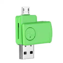 Micro OTG Смартфон USB2.0 карты компьютера Интерфейс TF белый, розовый, зеленый, синий, черный card Reader