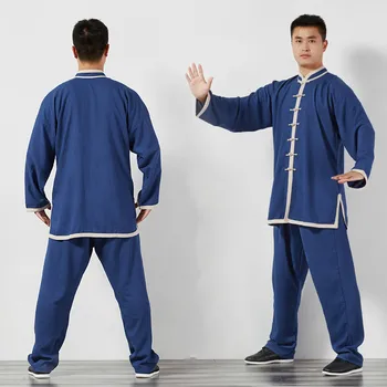 

Man Tai Chi Uniform Traditional Taiji Clothing For Your Tai Chi Exercise Kung Fu Clothing Unisex Wu Shu Clothing Blue