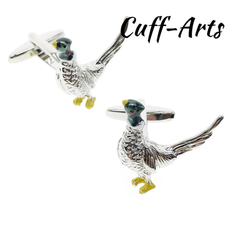 

Cufflinks For Mens Pheasant Cufflinks Men Jewelry Gemelos Cock Mens Cufflinks Spinki Do Mankietu C10033