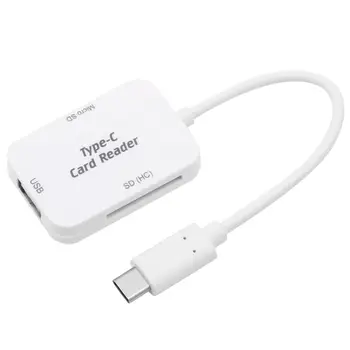 

OTG USB 3.1 Type C to USB 2.0 HUB Micro-SD TF Card Adapter Reader Combo Splitter