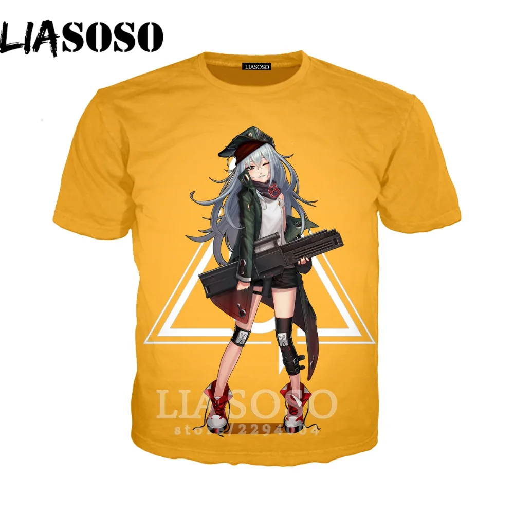 

new 3D printing short sleeve Girls Frontline T-shirt Anime cospaly Hip Hop Men/Women shirts new Anime clothing