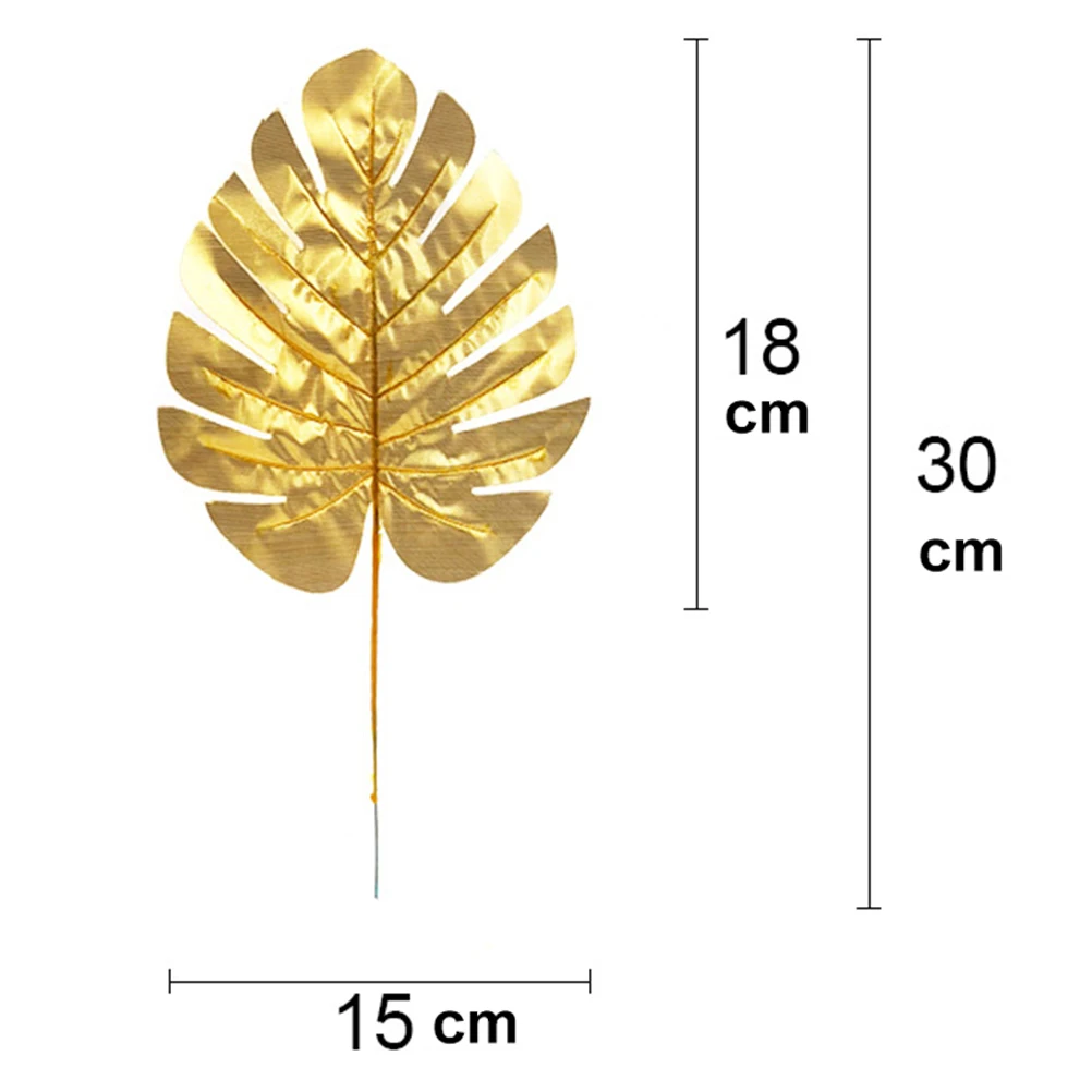 10 шт. золотые имитация монстера листья в форме Панциря Черепахи искусственные декоративные листья для дома Свадебная вечеринка Декор