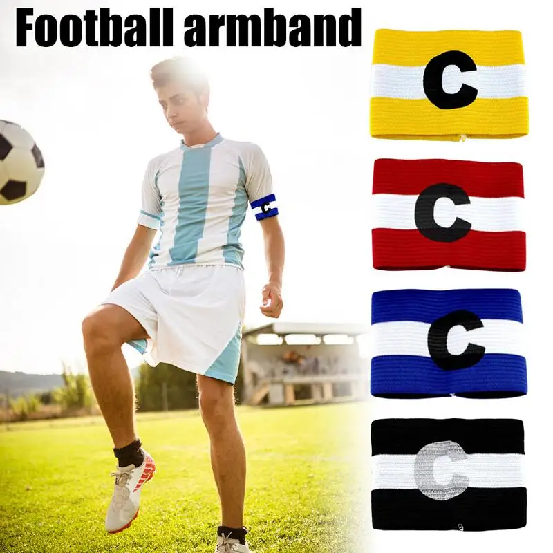 

1 Pc Colored Football Captain Armband Team Armband Bracelet Group Cuff