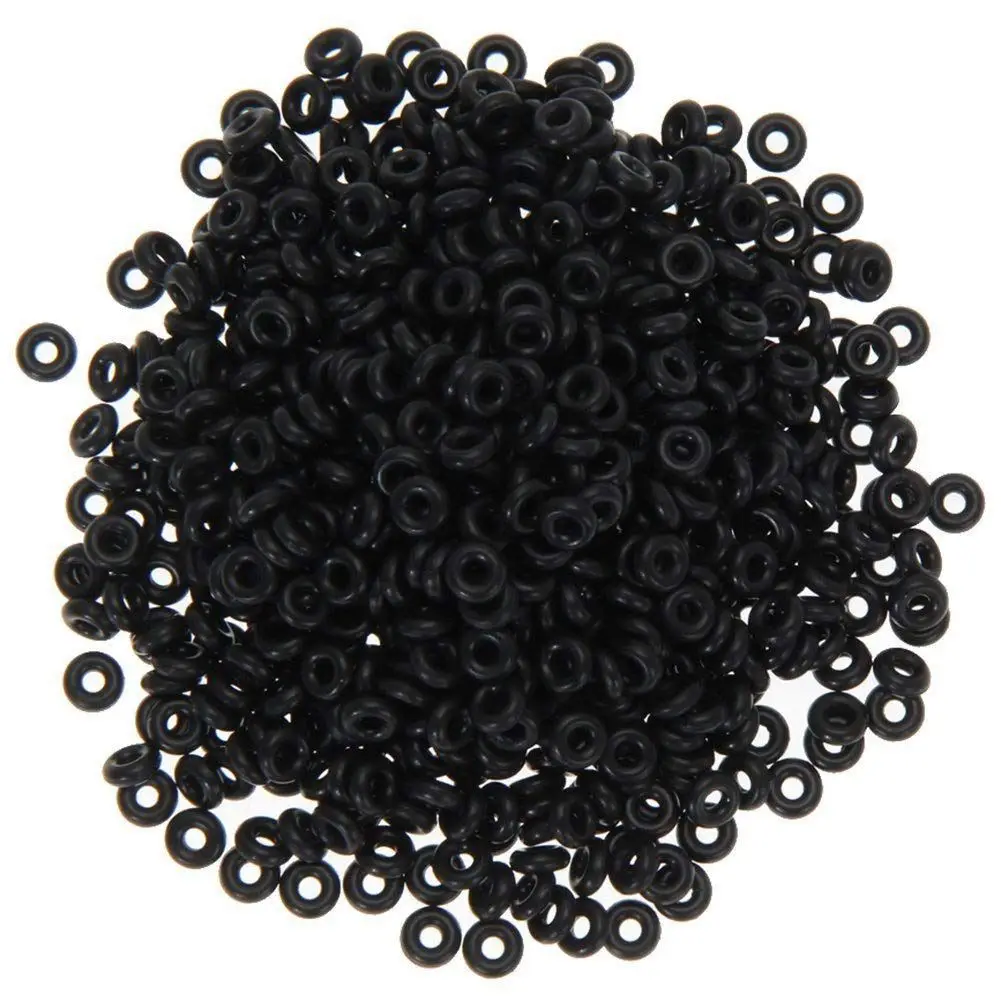 

100pcs Rubber Carp Fishing Terminal Tackle Round Fishing O Rings Nonslip Stopper 6mm