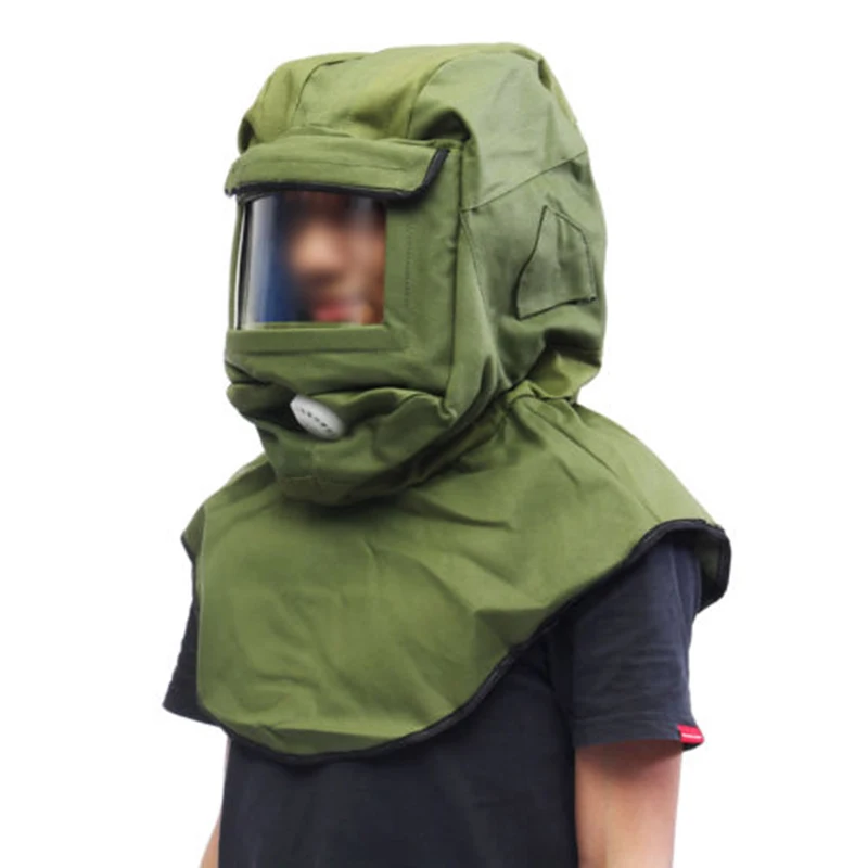 Sand Blasting Hood Cap Large Len Mask Anti-dust Hood Polishing Protective