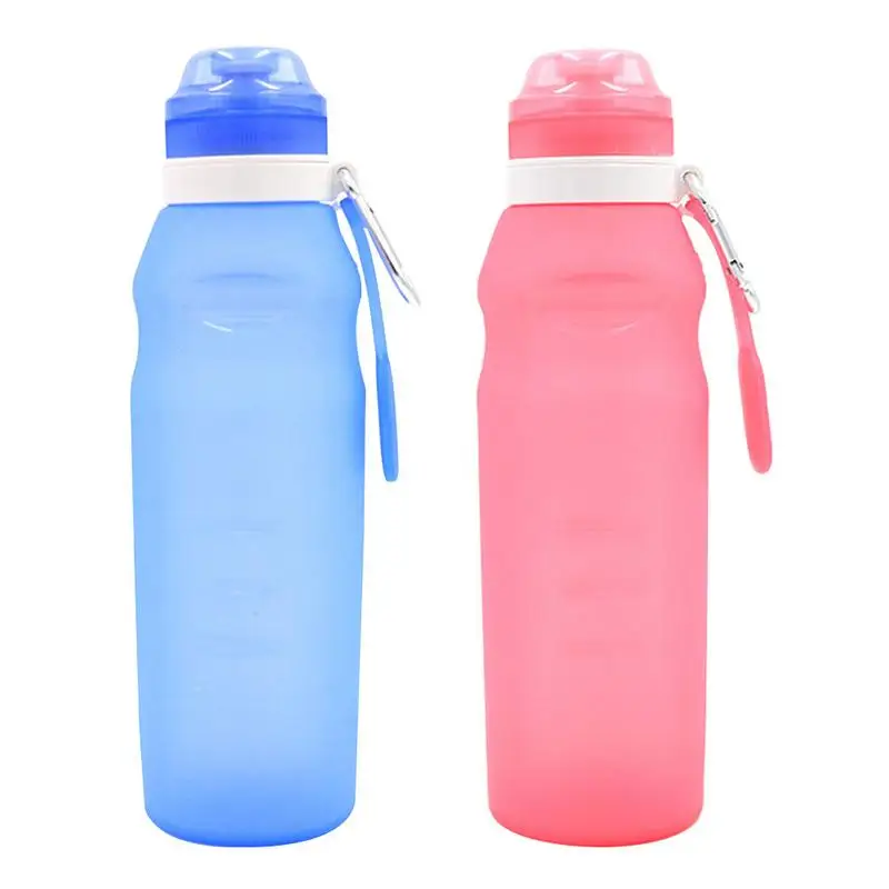 

600ml Silicone Cycling Kettle Water Bottle Innovative Foldable Outdoor Sports Supplies Portable Traveling Outing Cup