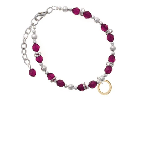 Браслет с бусинами Goldtone Medium Karma Ring Magenta |