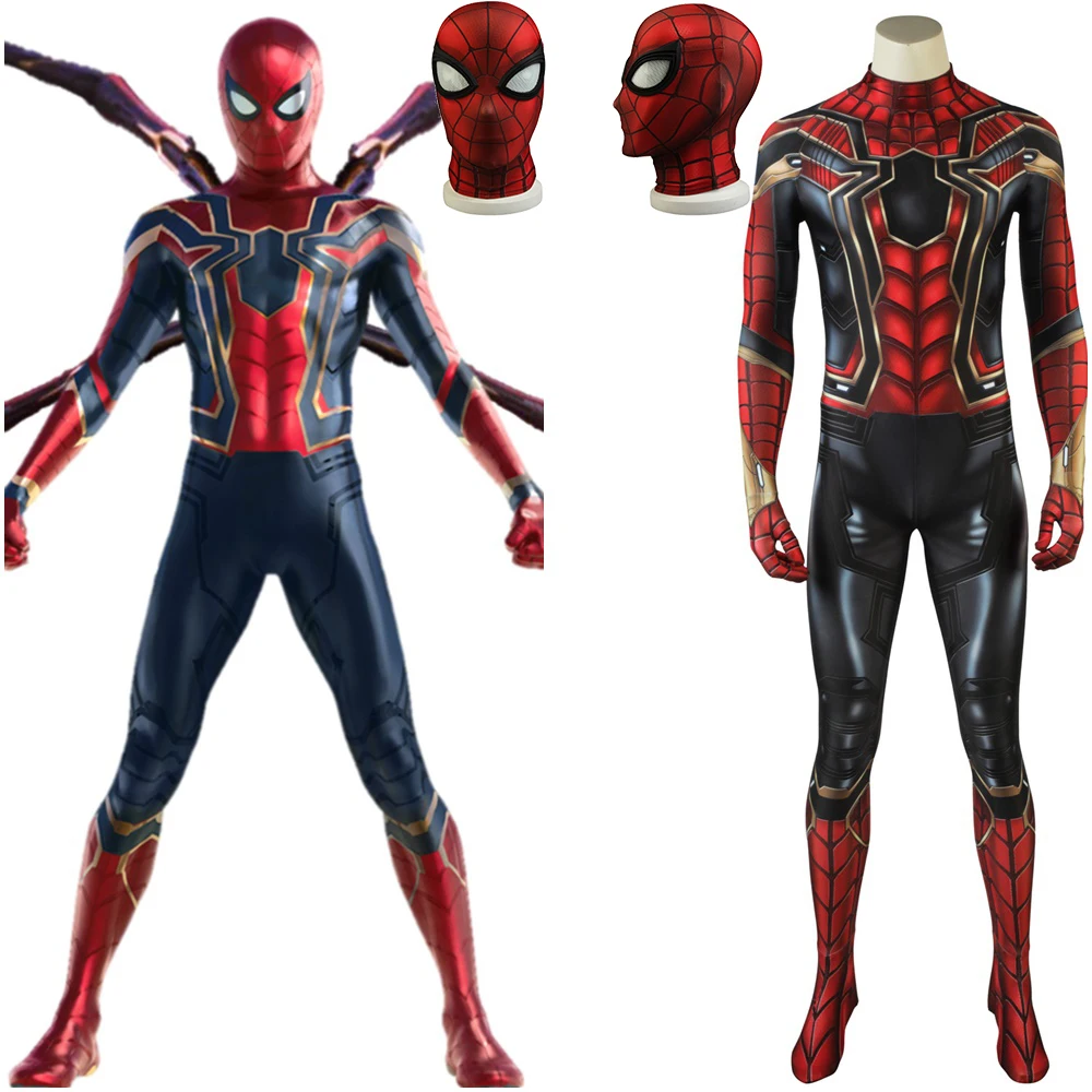 

Avengers Infinity War Peter Parker Iron Spider-Man Suit Cosplay Costume 3D Printed