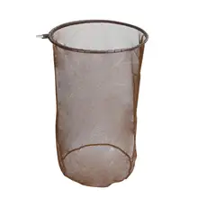 1 шт. портативная Выдвижная рыболовная посадочная сеть из нержавеющей стали, большая головка брейлера, круглая проволочная сетка, Складная сетка, сумка