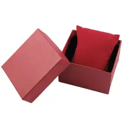 Красный Прямоугольный подарок наручные часы коробка для хранения Чехол держатель