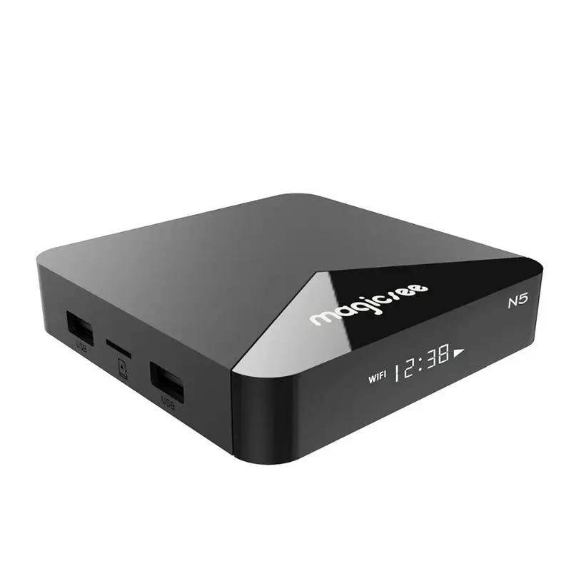 Magicsee N5 Android 7 1 2 4G + 5G Wifi Tv Box Amlogic S905X четырехъядерный 2G 16G Smart с Hd 4K телеприставка