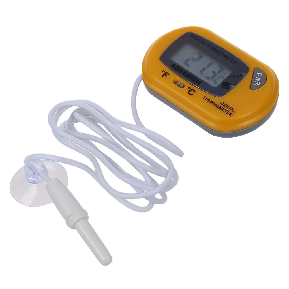 

2pcs Aquarium Digital Lcd Thermometer Temperature Monitor With Suction Cup For Fish Tank Vivarium Terrarium Adjustable