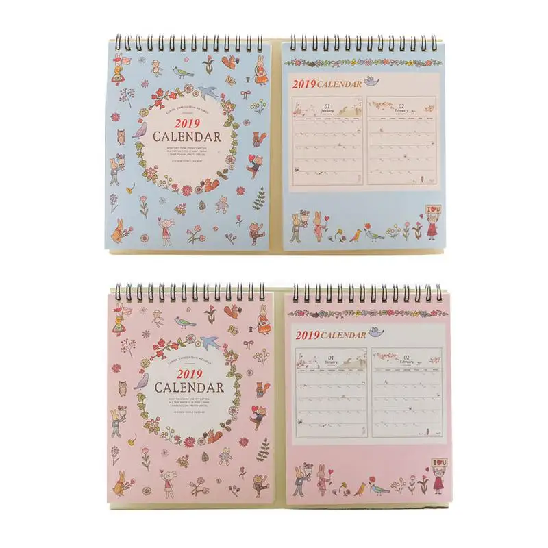 

1PC Desk Calendar with Stand, Monthly Academic Calendar Year Daily Planner Desktop Calendar Year Planner