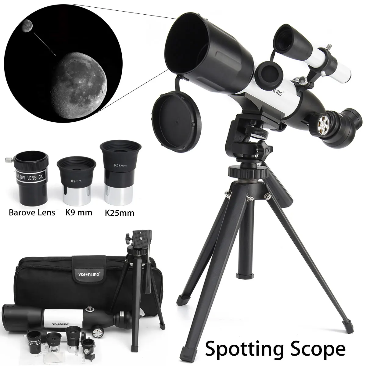 

NEW CF50350 350X50mm Astronomical Telescope Spotting Scope Monocular HD Optic Lens For Camping Hiking Outdoor Tool