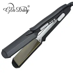 Титан Nano волос Flat Iron широкий выпрямитель для волос профессиональные выпрямления утюги Инструменты для укладки