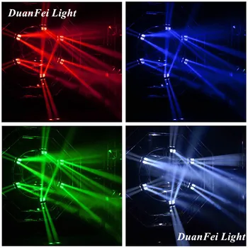 

2pcs lyres lumiere beam led rgbw 8x10w moving head double tete double wheel led beam for dj disco wedding party night club