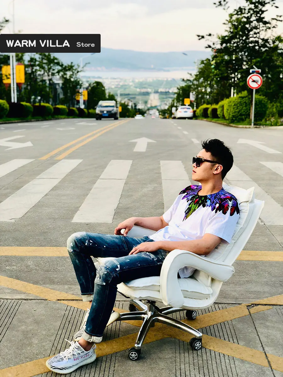 

Happy Seat Household Main Sowing Genuine Leather Boss Can Lie Lift Gaming European Sofa Directly Swivel Chair You