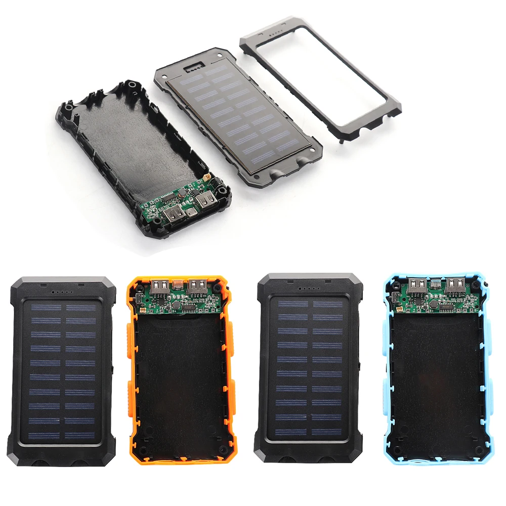 

Solar Power Bank Case Portable External Battery Charger For Smart Phone