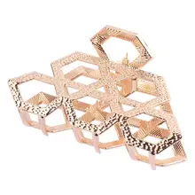 Зажимы для челюсти, сплав, геометрический шестигранник, полые прочные заколки для волос, когти для волос, заколки для женщин, украшения для девочек