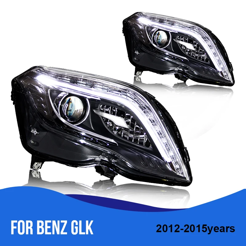 ROADOT фары в сборе для Mercedes Benz GLK 2012/2013/2004/2015 светодиодный HID DRLTurn сигнал Биксенон
