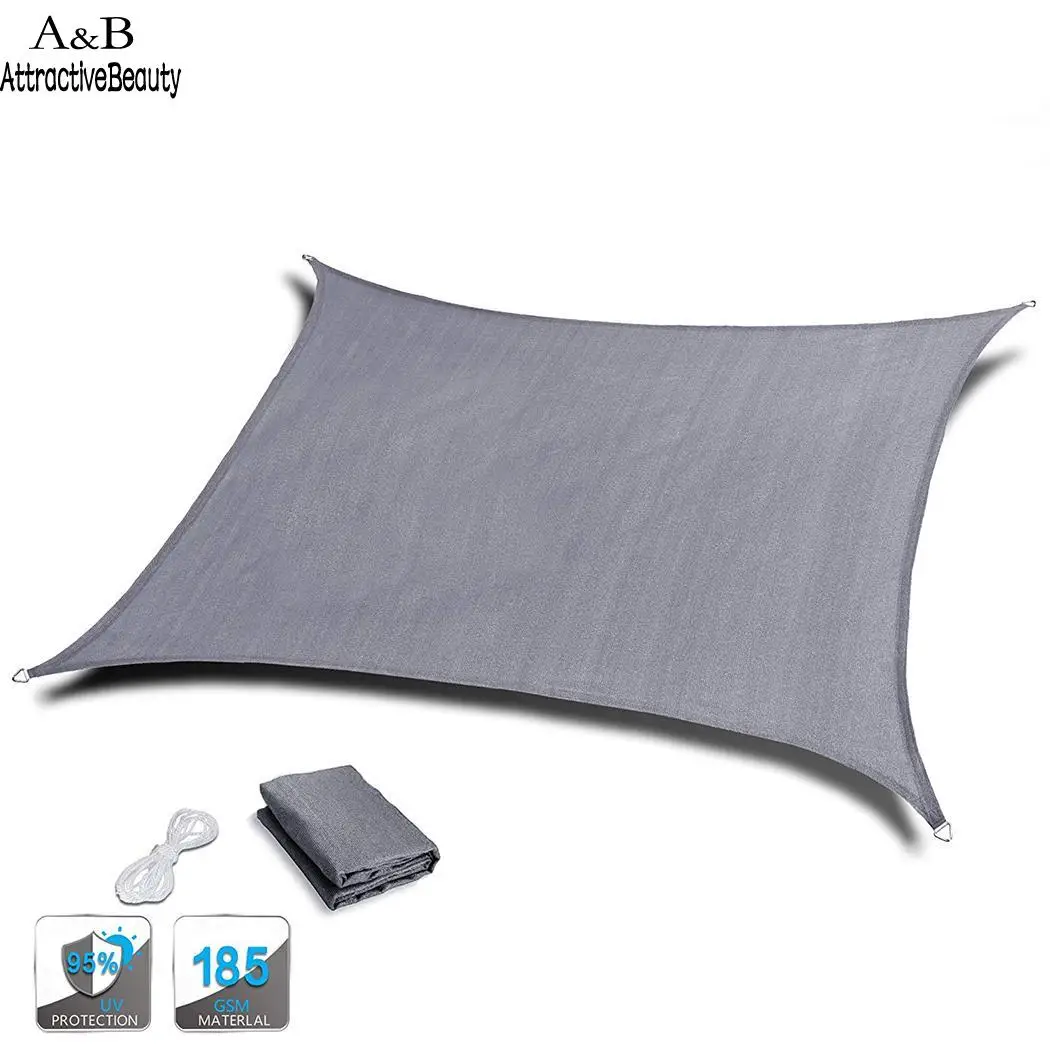 

Durable Practical Breathable Solid Waterproof Sunscreen Tool Sun Shade Rusty Red, Gray Sail 1000mm 95% Home