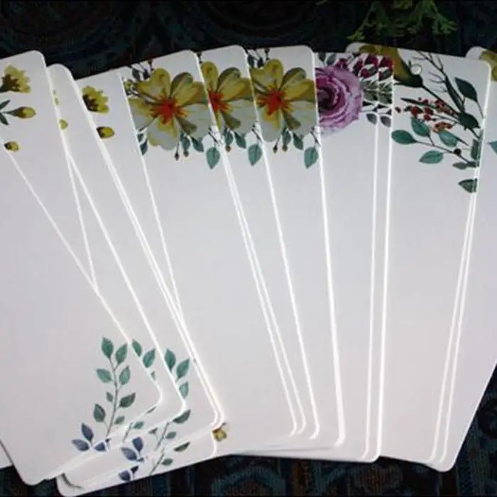 40 шт./лот DIY креативная Ретро Закладка в форме цветка книга марка сообщения карточки закладки