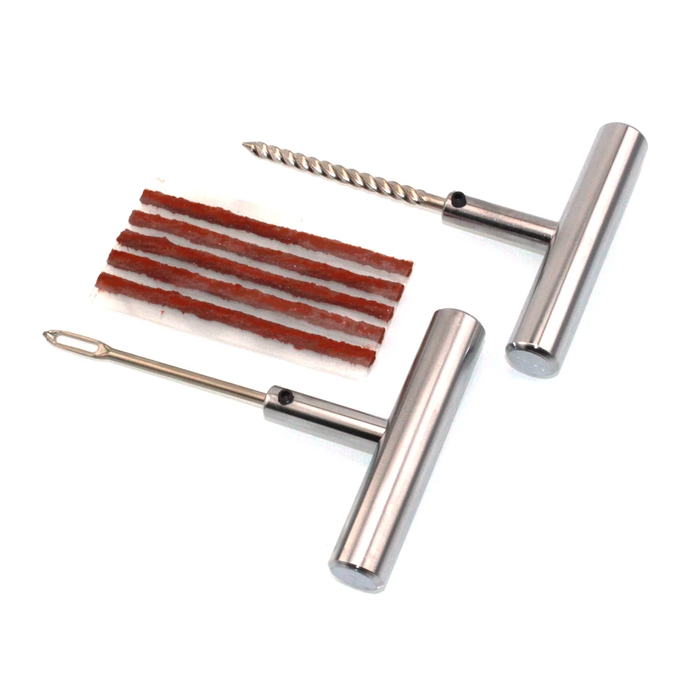 LDEXIN Stainless Steel Flat Tire Tubeless Repair Tool Tyre Puncture Plug Fix Tool for Auto Car ATV Motorcycle Mower LDEXIN Stainless Steel Flat Tire Tubeless Repair Tool Tyre Puncture Plug Fix Tool for Auto Car ATV Motorcycle Mower