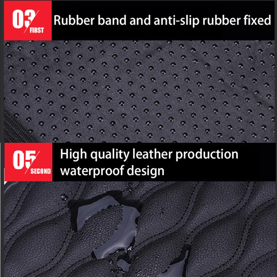 Universal Grey Car Leather Armrest Pad Cover Center Console Box Leather Cushion Armrests Pads