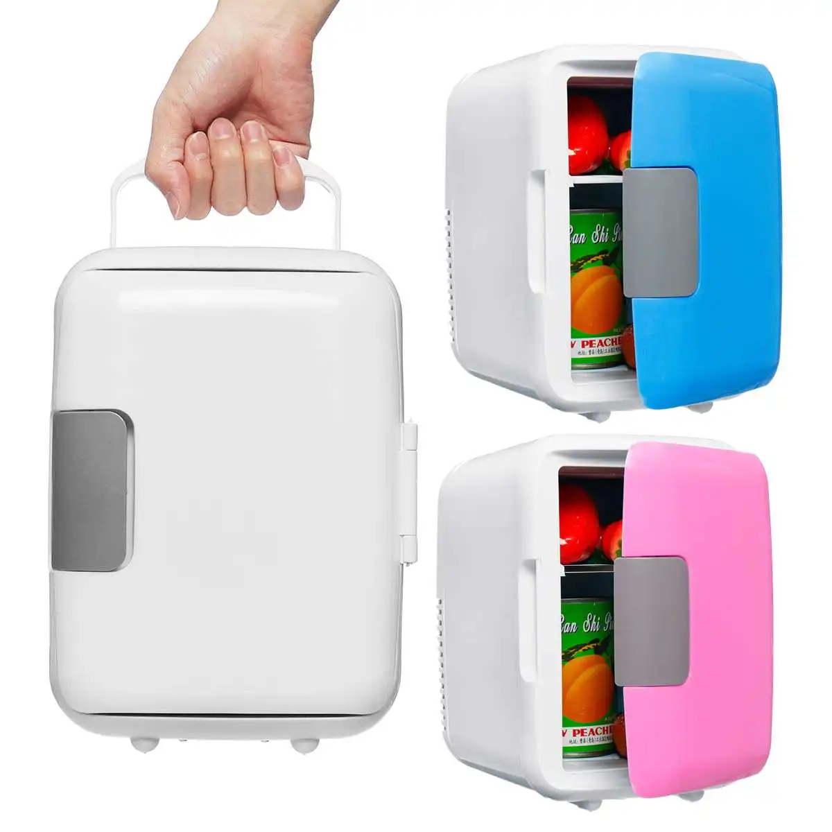 

Dual-Use 4L Home Car Use Refrigerators Ultra Quiet Low Noise Car Mini Refrigerators Freezer Cooling Heating Box Fridge DC 12V