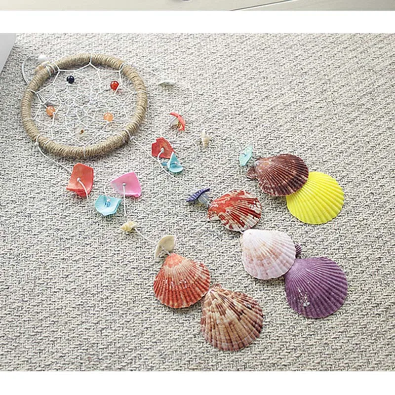 Kühlen erfrischenden sommer strand shell dreamcatcher anhänger möbel anhänger idyllischen stil shell wind glocke freund geburtstag geschenk